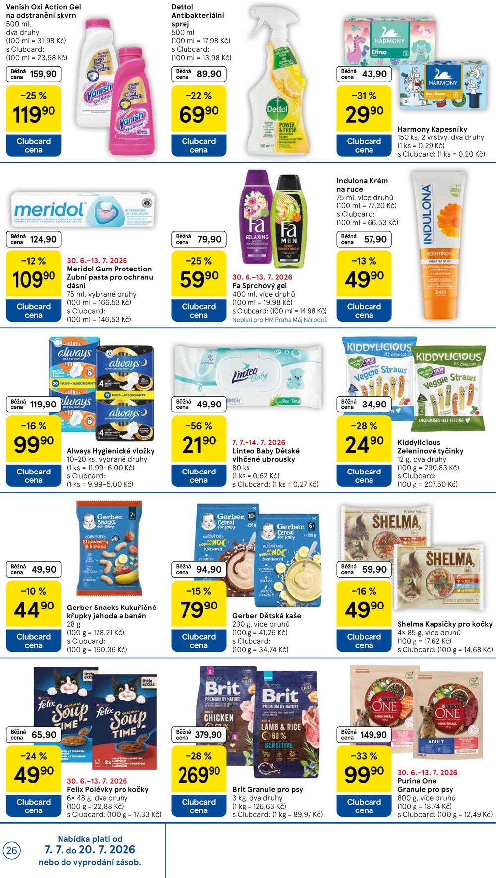 Leták Tesco - Tesco malé hypermarkety od 8.7. do 14.7.2026 - strana 26