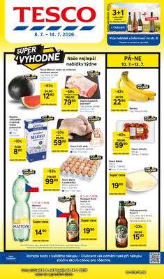 Tesco malé hypermarkety od 8.7. do 14.7.2026
