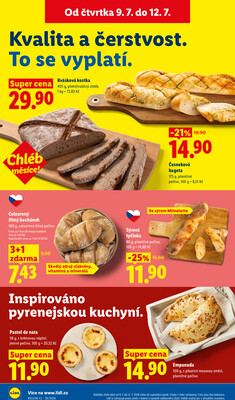 Lidl Čtvrtek od 9.7. do 12.7.2026