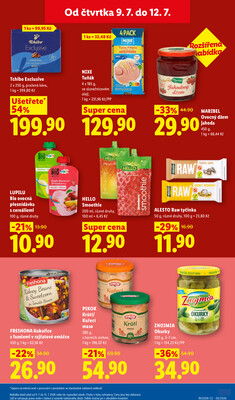 Lidl Čtvrtek od 9.7. do 12.7.2026