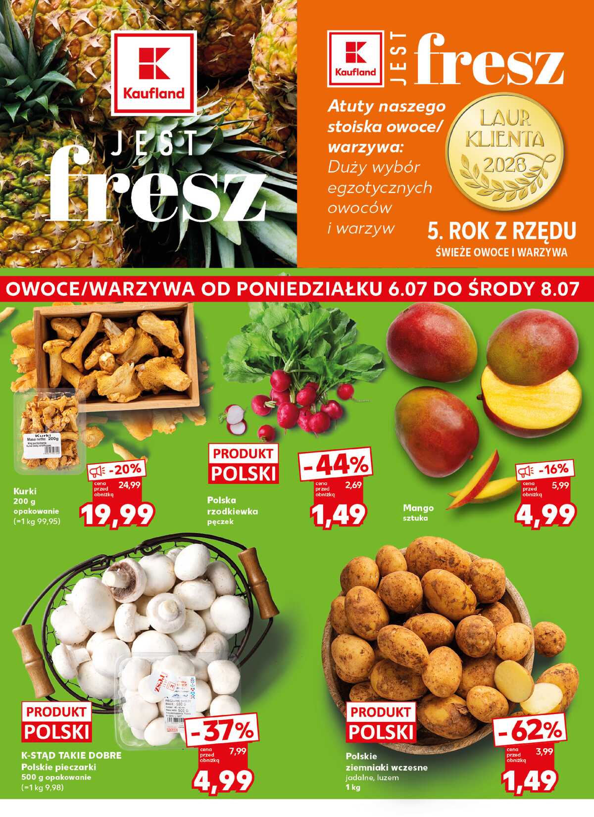 Leták Kaufland Polsko 6.7.-8.7.2026 - Silný start strana 2