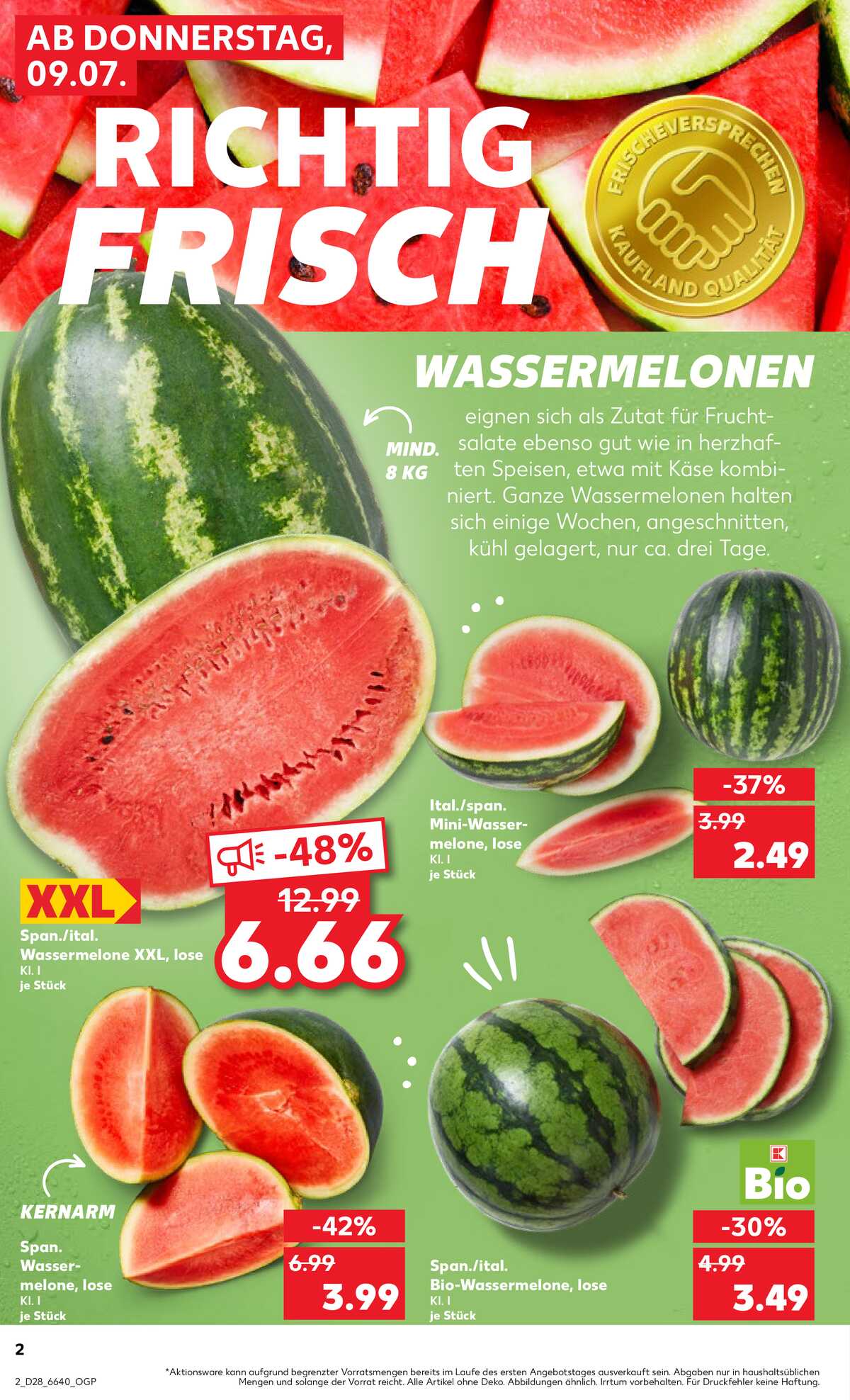 Leták Kaufland Německo 9.7.-15.7.2026 strana 2