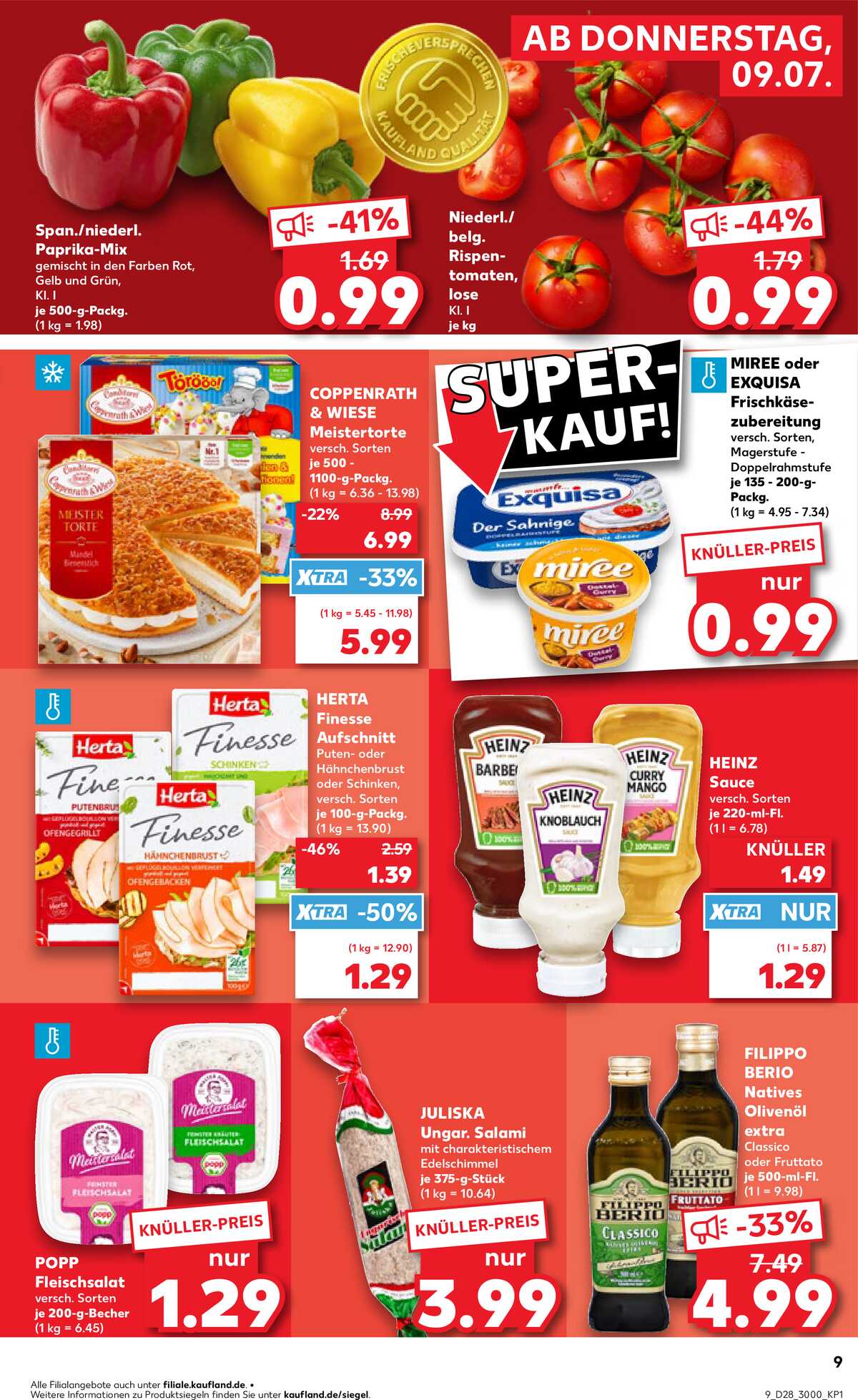 Leták Kaufland Německo 9.7.-15.7.2026 strana 9