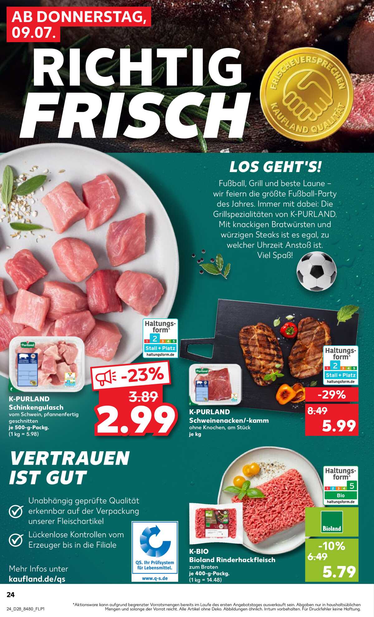Leták Kaufland Německo 9.7.-15.7.2026 strana 24