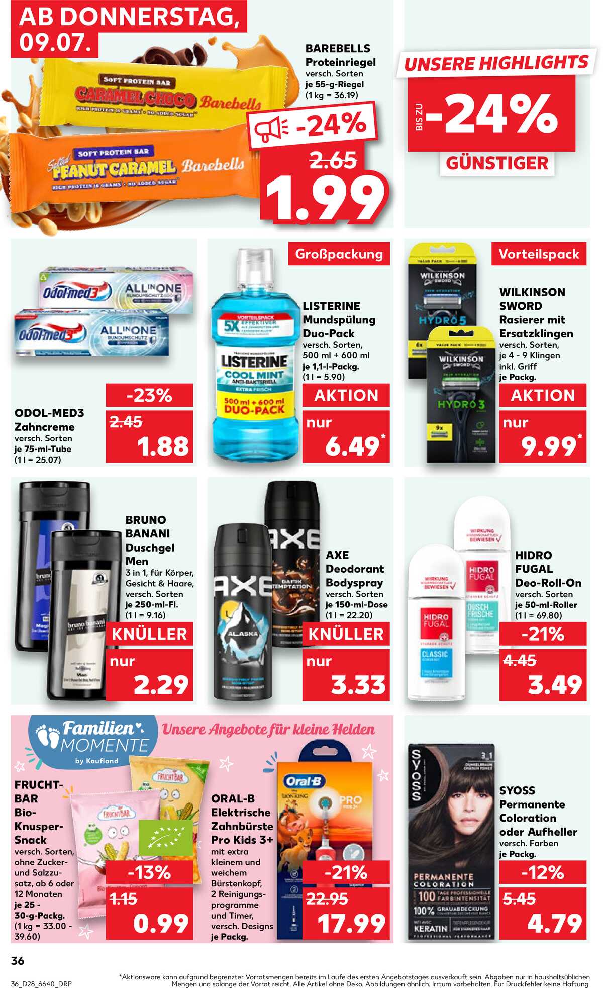 Leták Kaufland Německo 9.7.-15.7.2026 strana 36