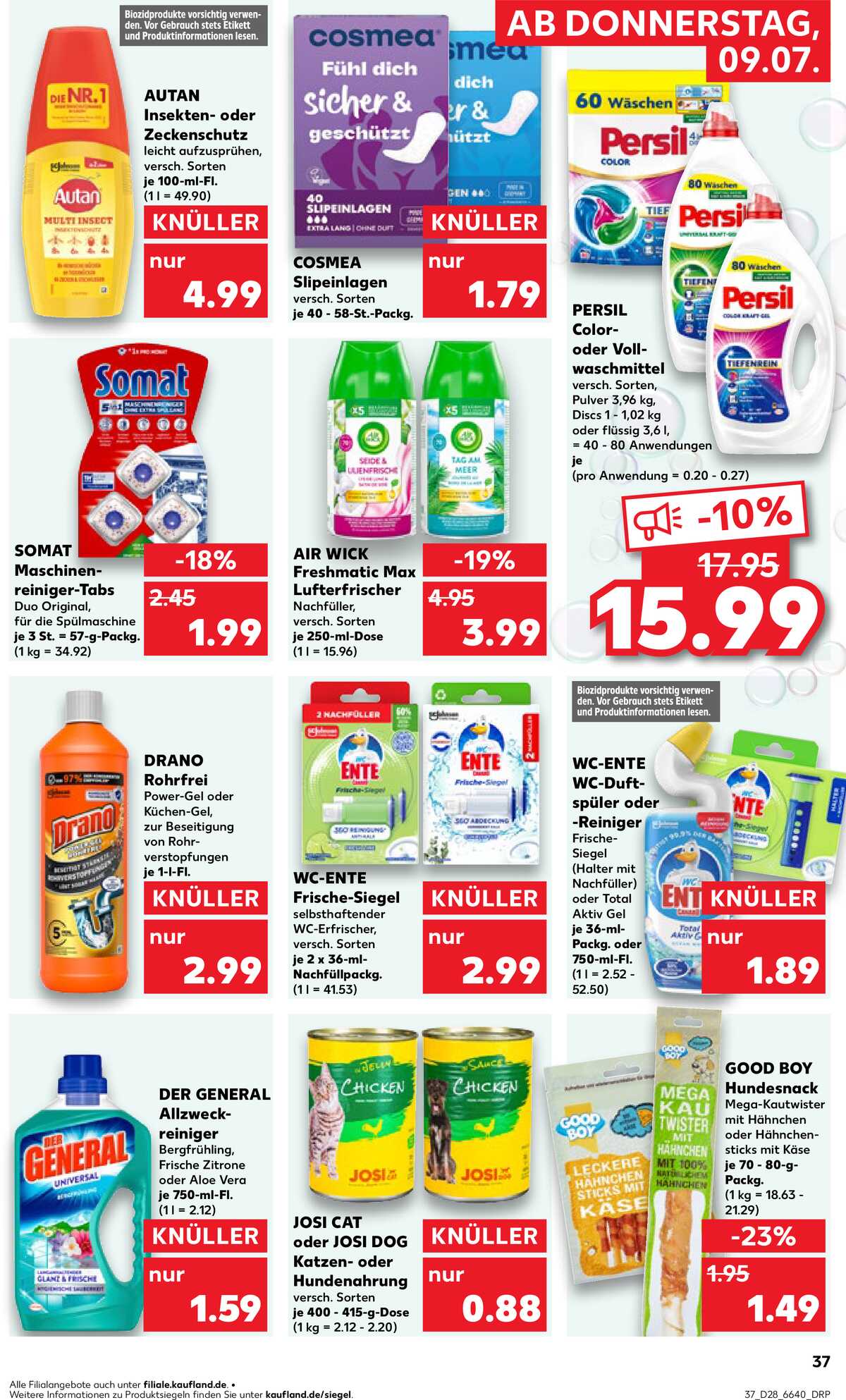 Leták Kaufland Německo 9.7.-15.7.2026 strana 37