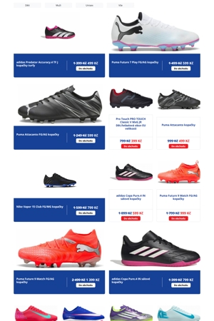 Intersport Kopačky a míče - 6. 7. 2026