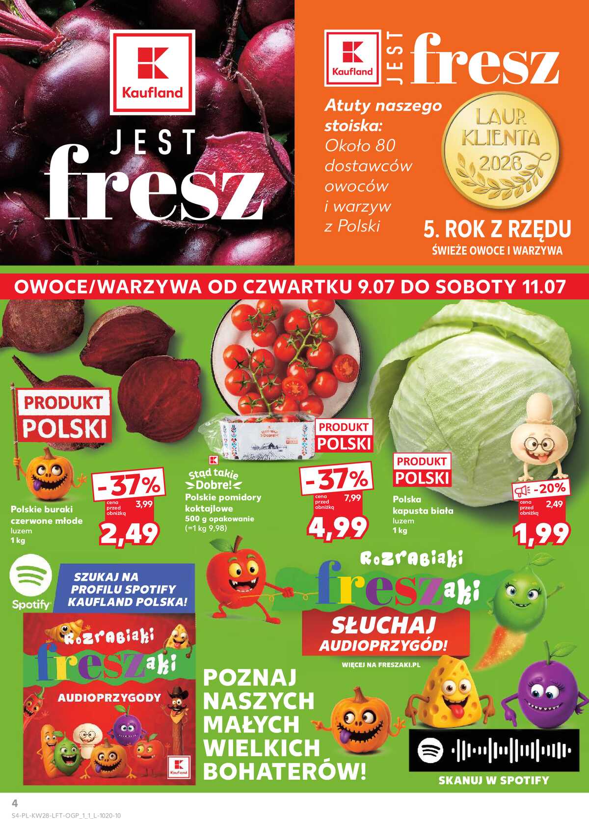Leták Kaufland Polsko 9.7.-15.7.2026 - Týdenní zpravodaj strana 4