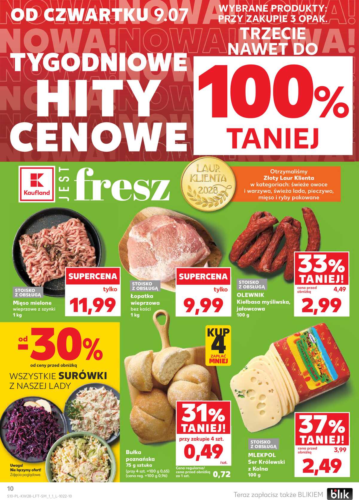 Leták Kaufland Polsko 9.7.-15.7.2026 - Týdenní zpravodaj strana 10