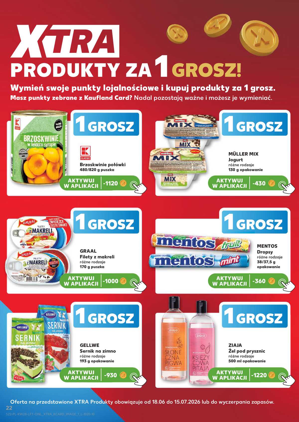 Leták Kaufland Polsko 9.7.-15.7.2026 - Týdenní zpravodaj strana 22