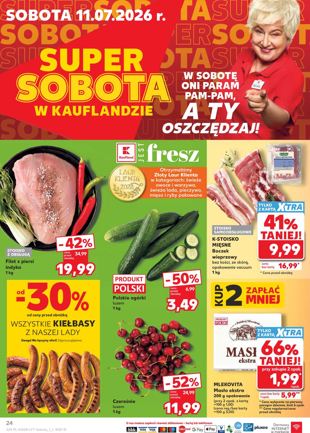 Leták Kaufland Polsko 9.7.-15.7.2026 - Týdenní zpravodaj strana 24