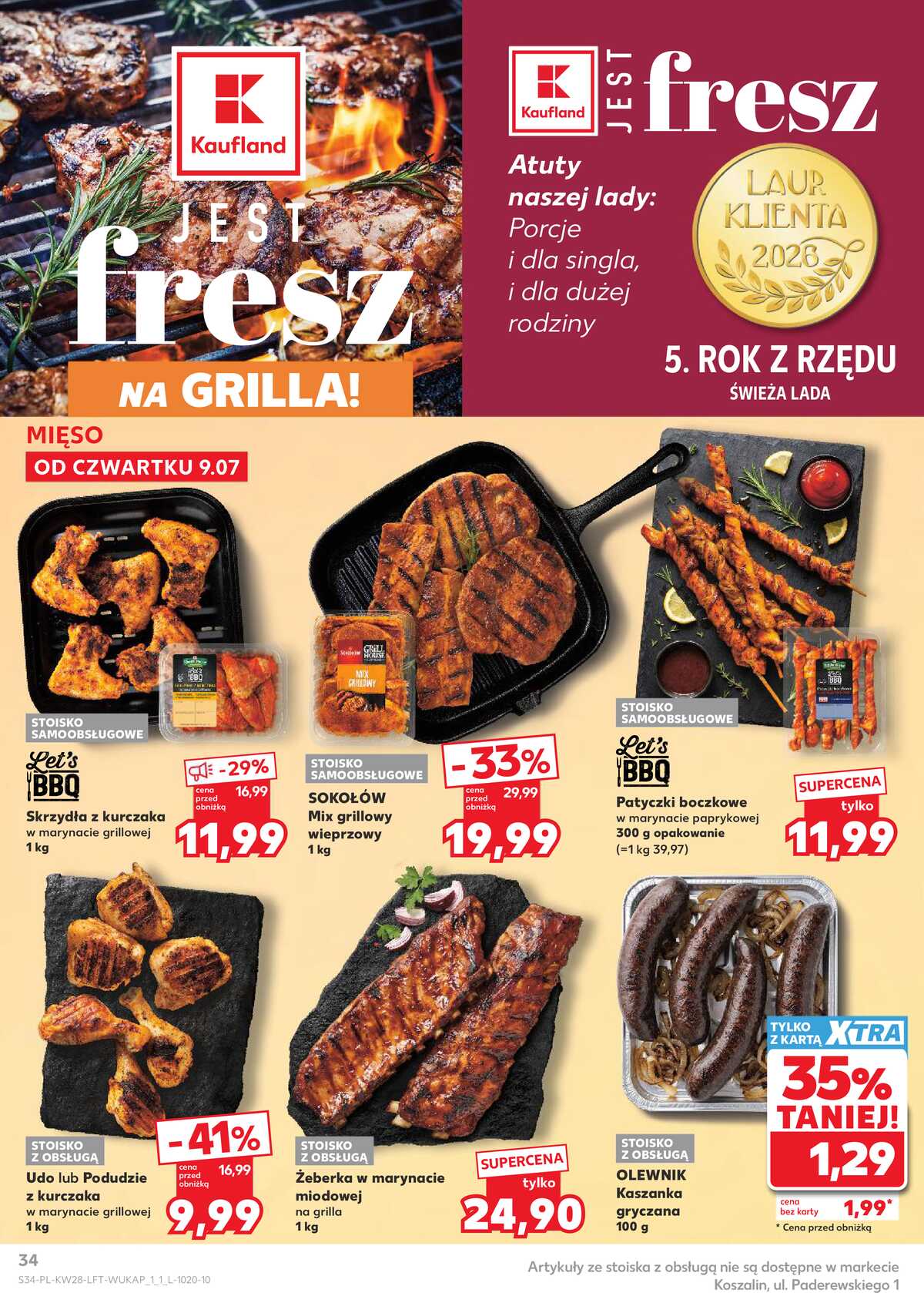 Leták Kaufland Polsko 9.7.-15.7.2026 - Týdenní zpravodaj strana 34