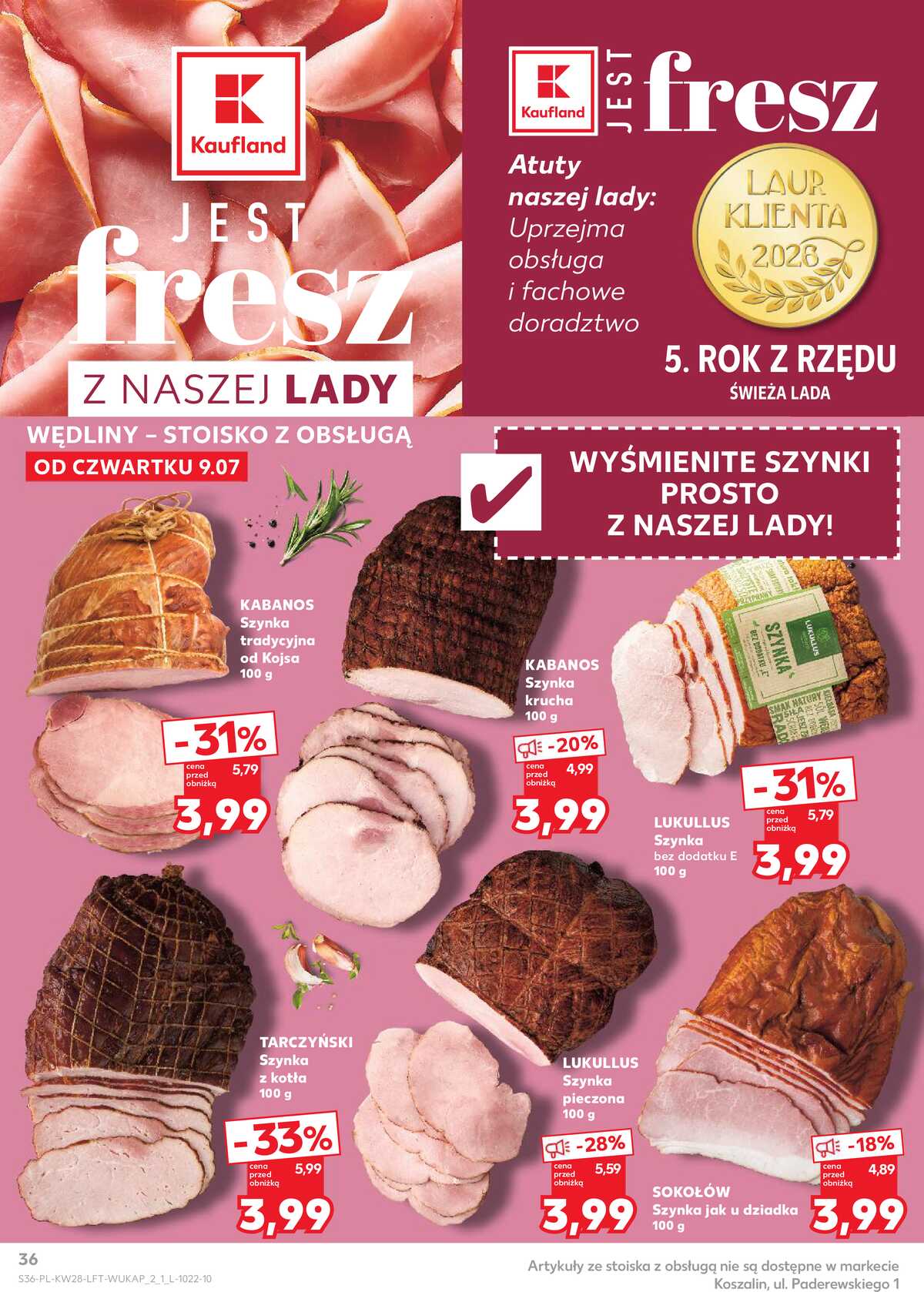 Leták Kaufland Polsko 9.7.-15.7.2026 - Týdenní zpravodaj strana 36