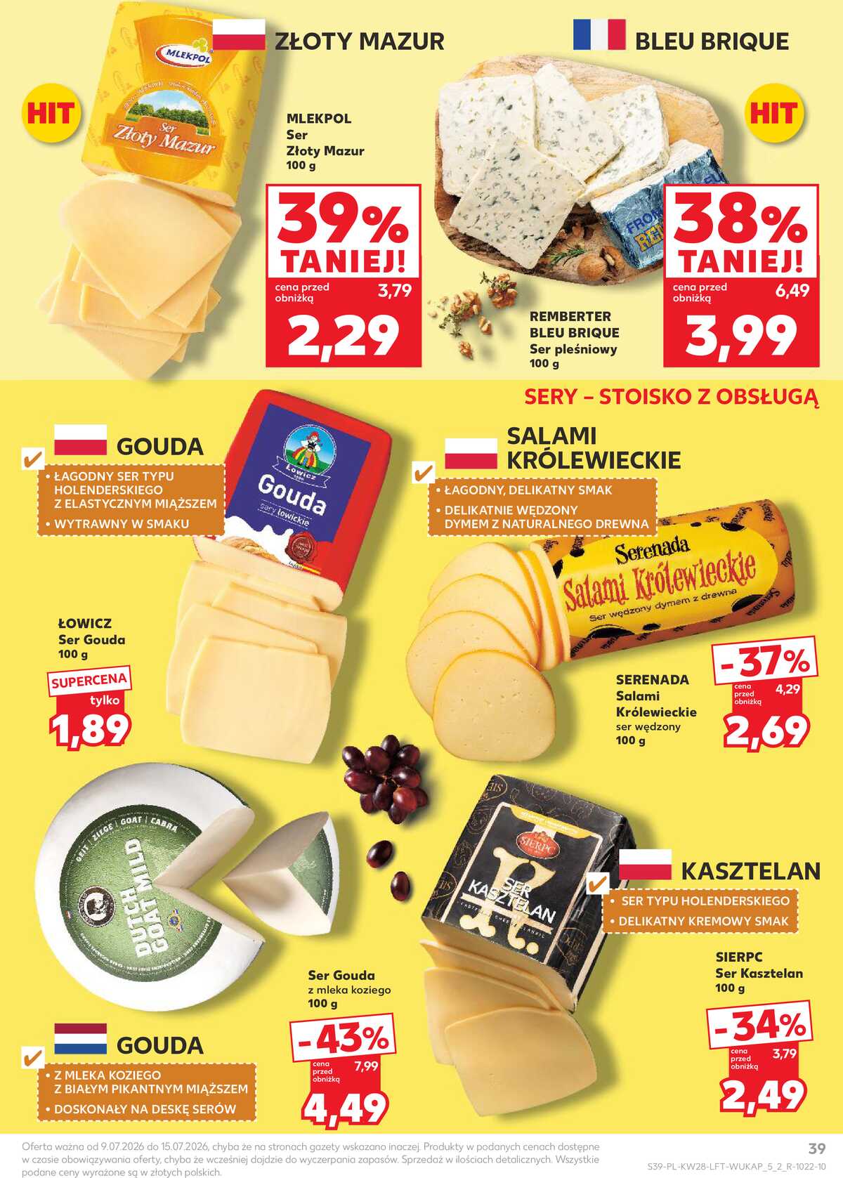 Leták Kaufland Polsko 9.7.-15.7.2026 - Týdenní zpravodaj strana 39