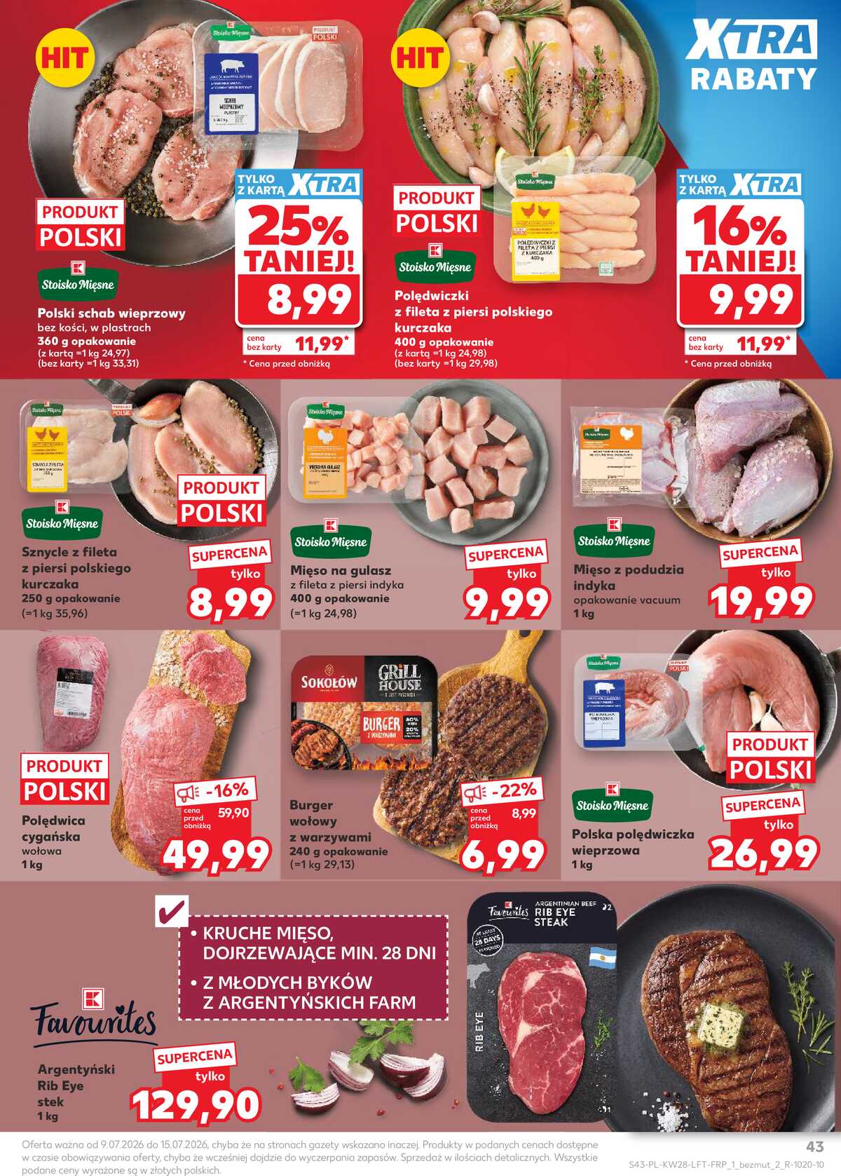 Leták Kaufland Polsko 9.7.-15.7.2026 - Týdenní zpravodaj strana 43