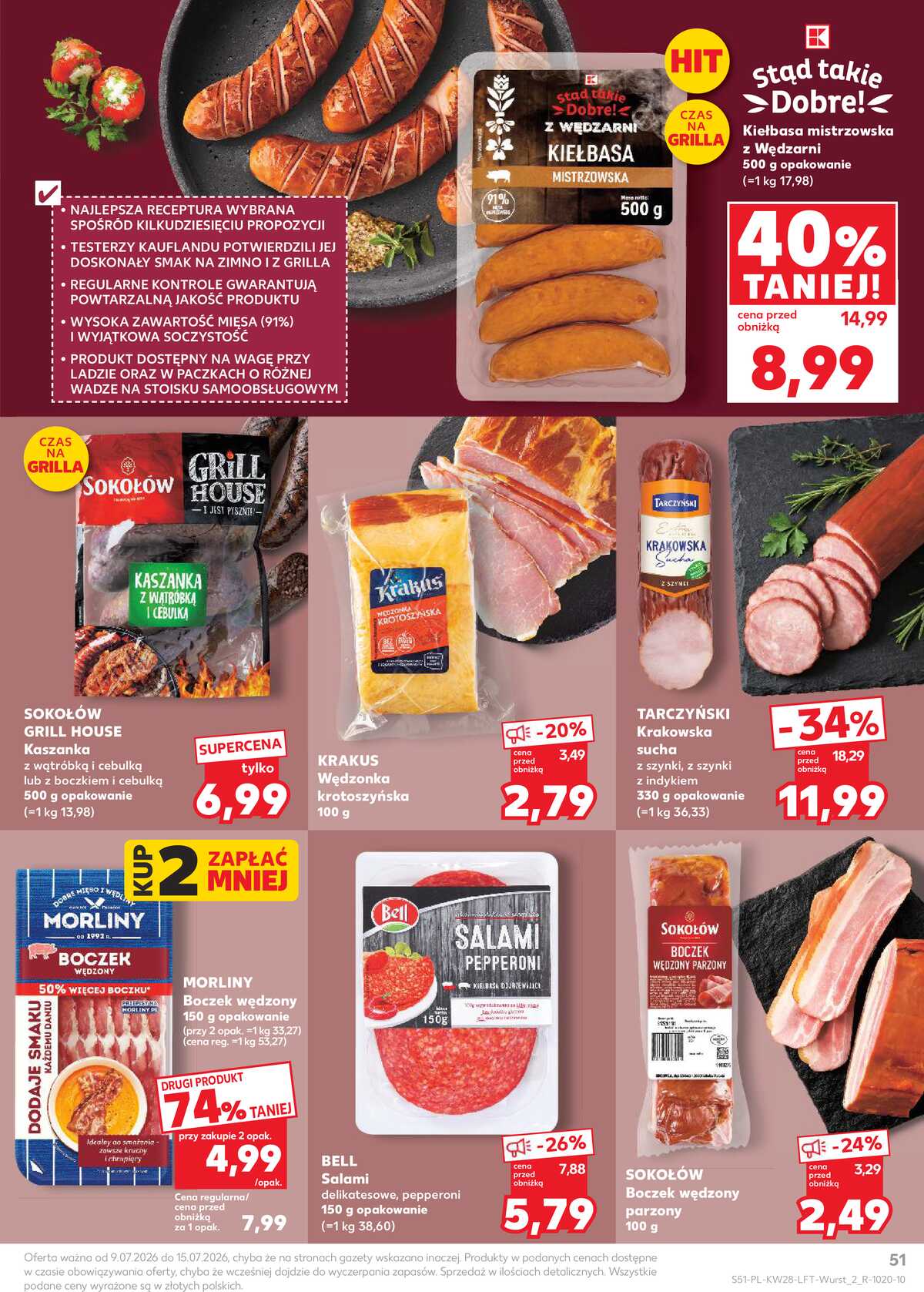Leták Kaufland Polsko 9.7.-15.7.2026 - Týdenní zpravodaj strana 51