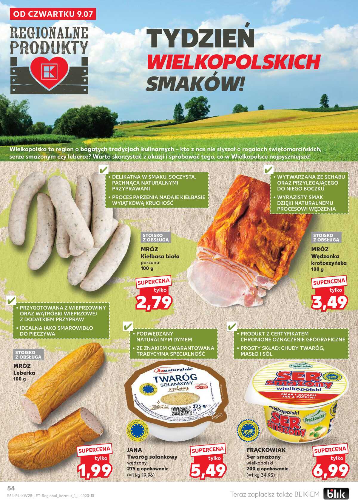 Leták Kaufland Polsko 9.7.-15.7.2026 - Týdenní zpravodaj strana 54