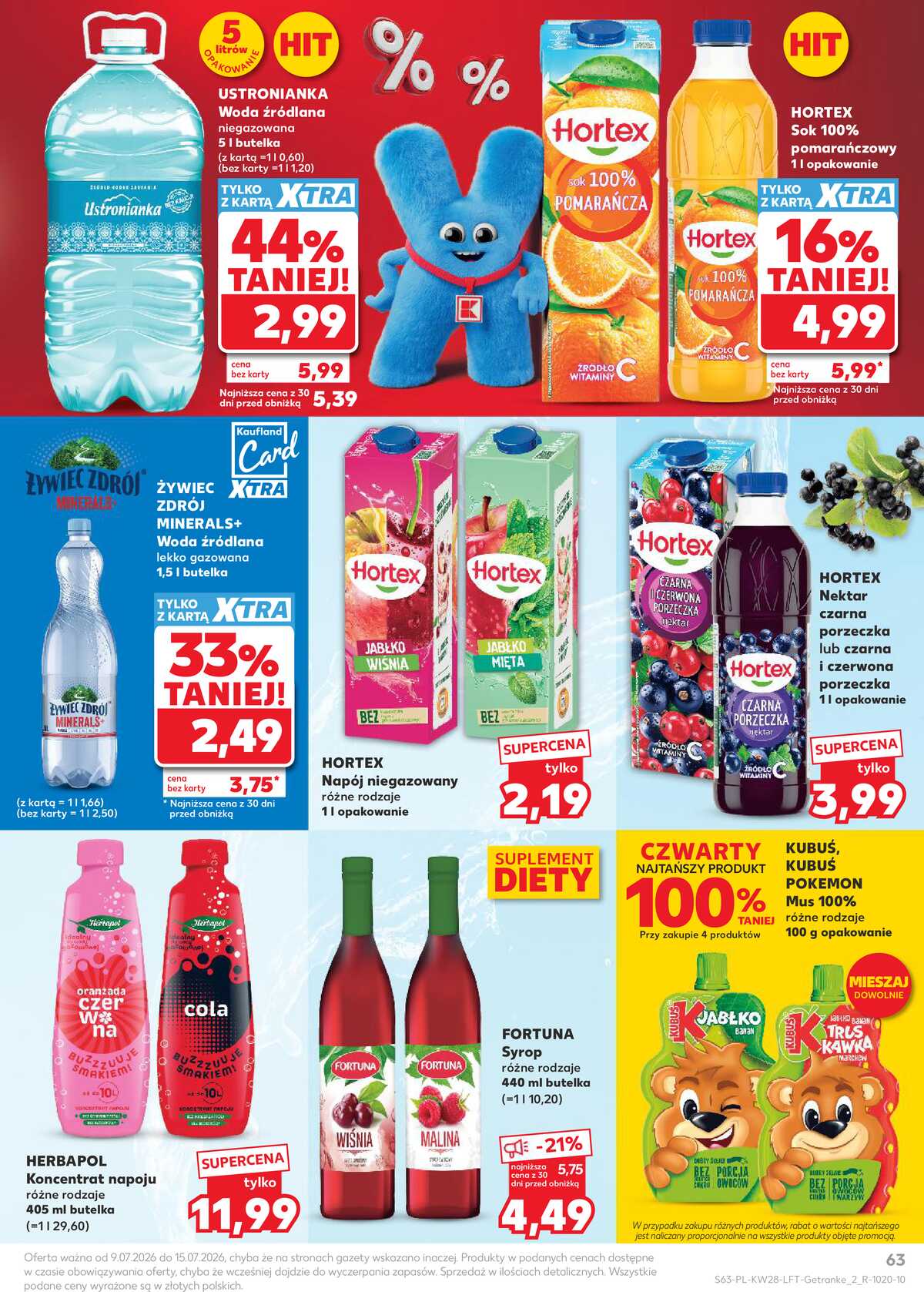Leták Kaufland Polsko 9.7.-15.7.2026 - Týdenní zpravodaj strana 63