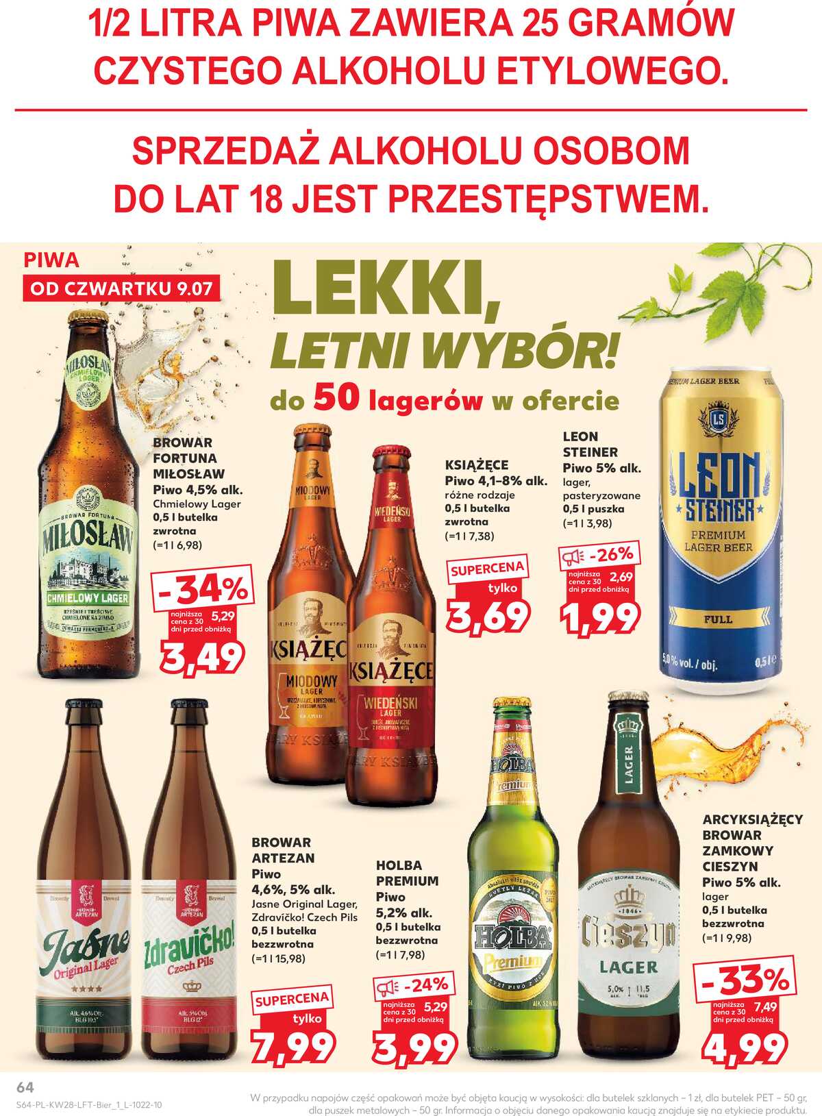 Leták Kaufland Polsko 9.7.-15.7.2026 - Týdenní zpravodaj strana 64