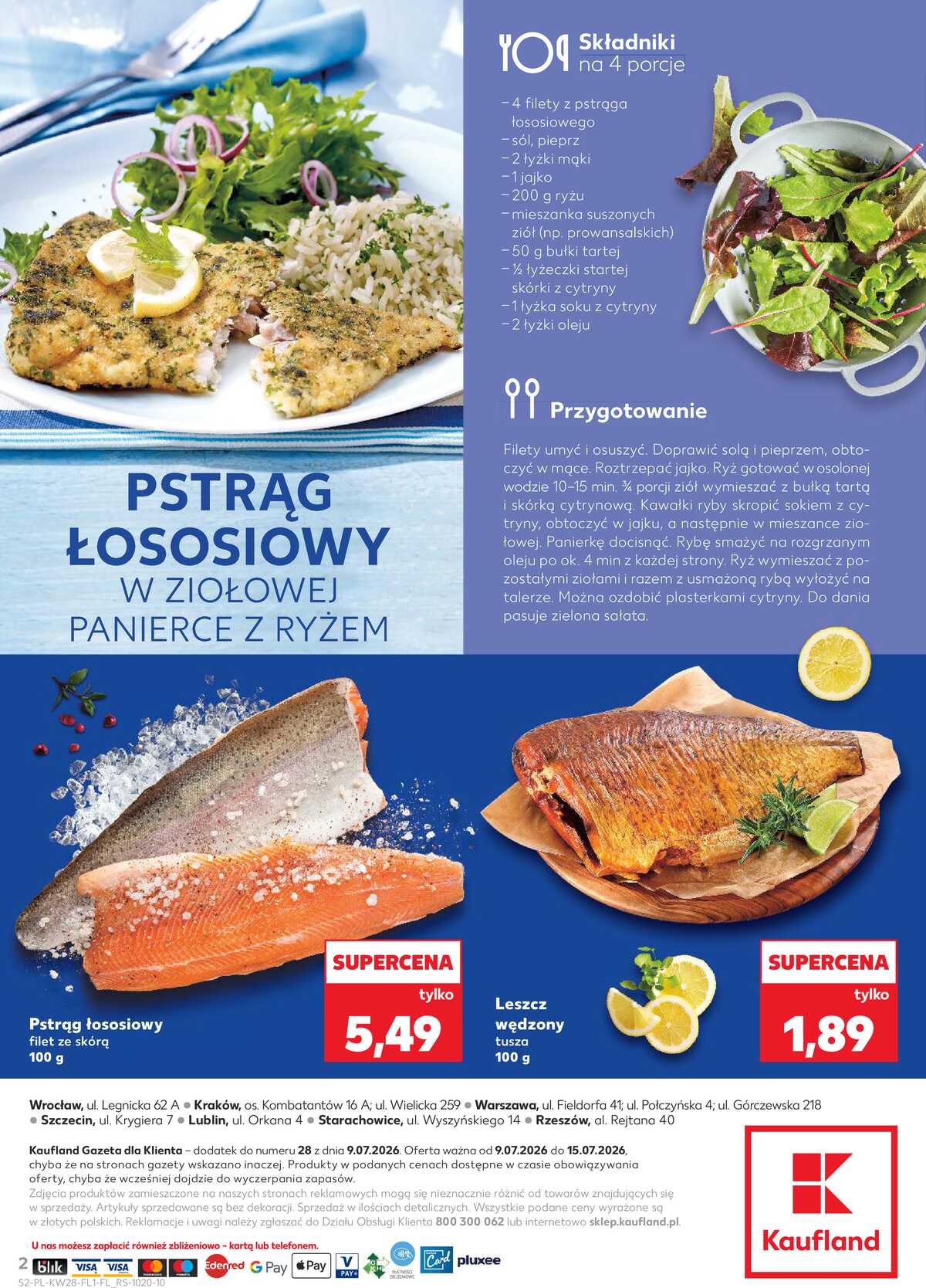 Leták Kaufland Polsko 9.7.-15.7.2026 - Ryby z našeho pultu strana 2