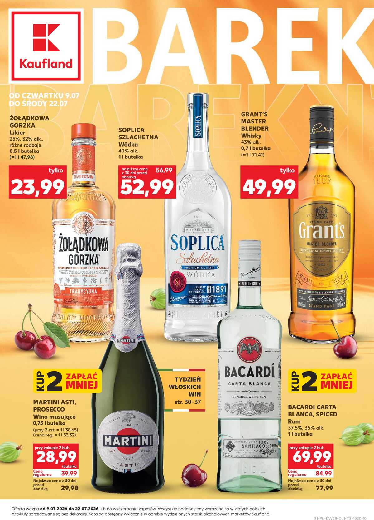 Leták Kaufland Polsko 9.7.-22.7.2026 - Bar v Kauflandu strana 1