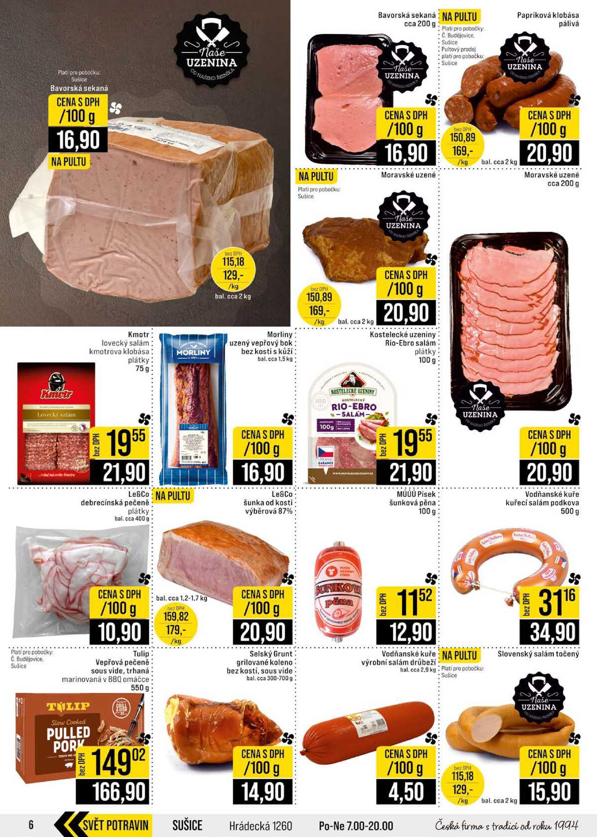 JIP Cash & Carry České Budějovice, Most, Náchod, Polička, Sušice a Svoboda nad Úpou od 8.7. do 14.7.2026 strana 6