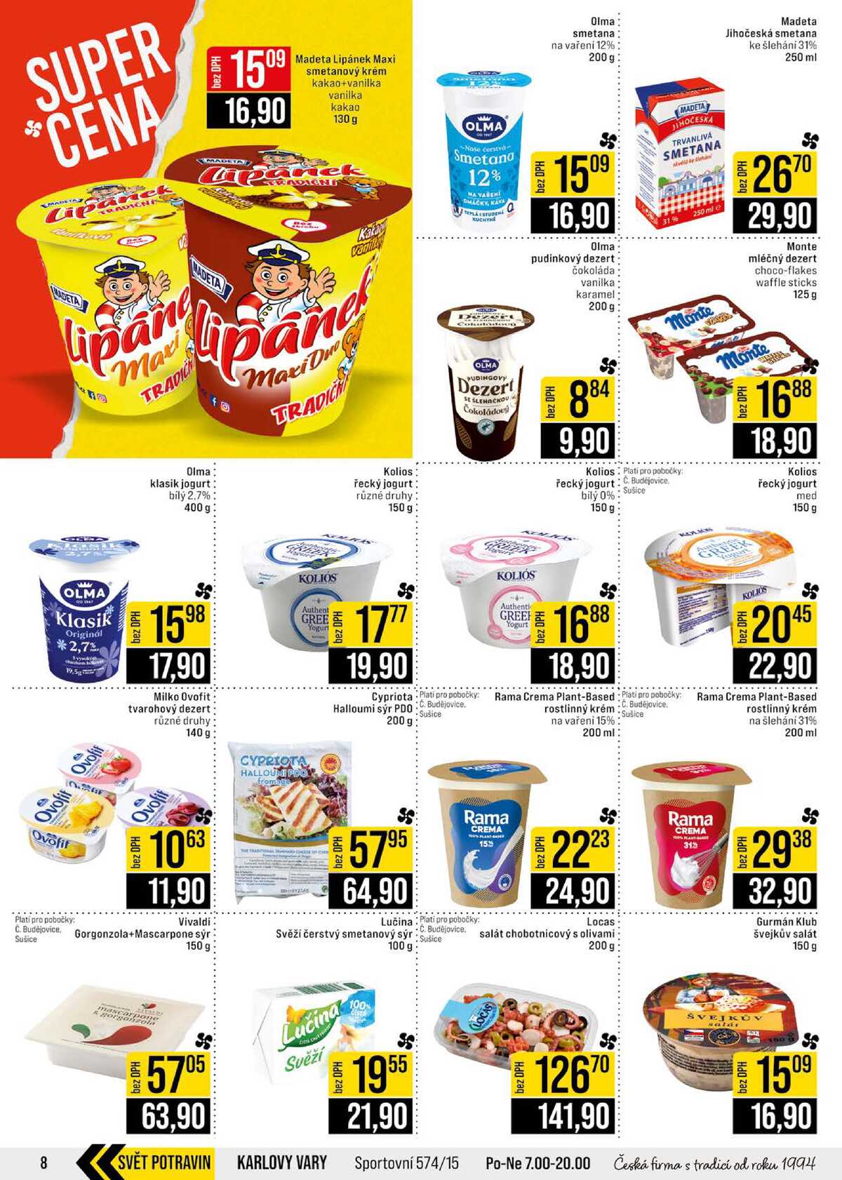 JIP Cash & Carry České Budějovice, Most, Náchod, Polička, Sušice a Svoboda nad Úpou od 8.7. do 14.7.2026 strana 8