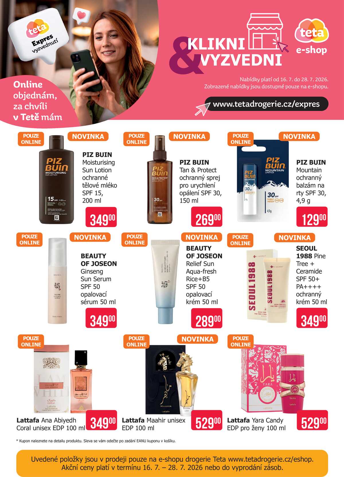 Teta drogerie eshop od 16.7. do 28.7.2026 strana 1