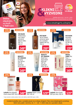 Teta drogerie eshop od 16.7. do 28.7.2026