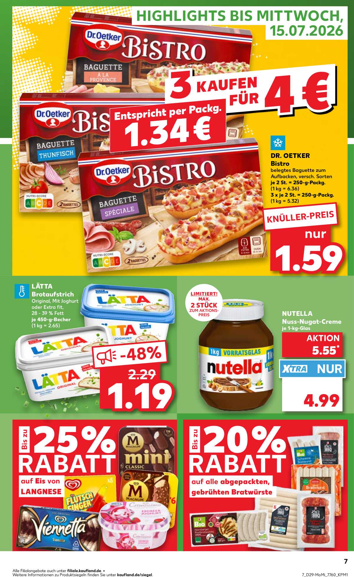 Leták Kaufland Německo 13.7.-15.7.2026 strana 7