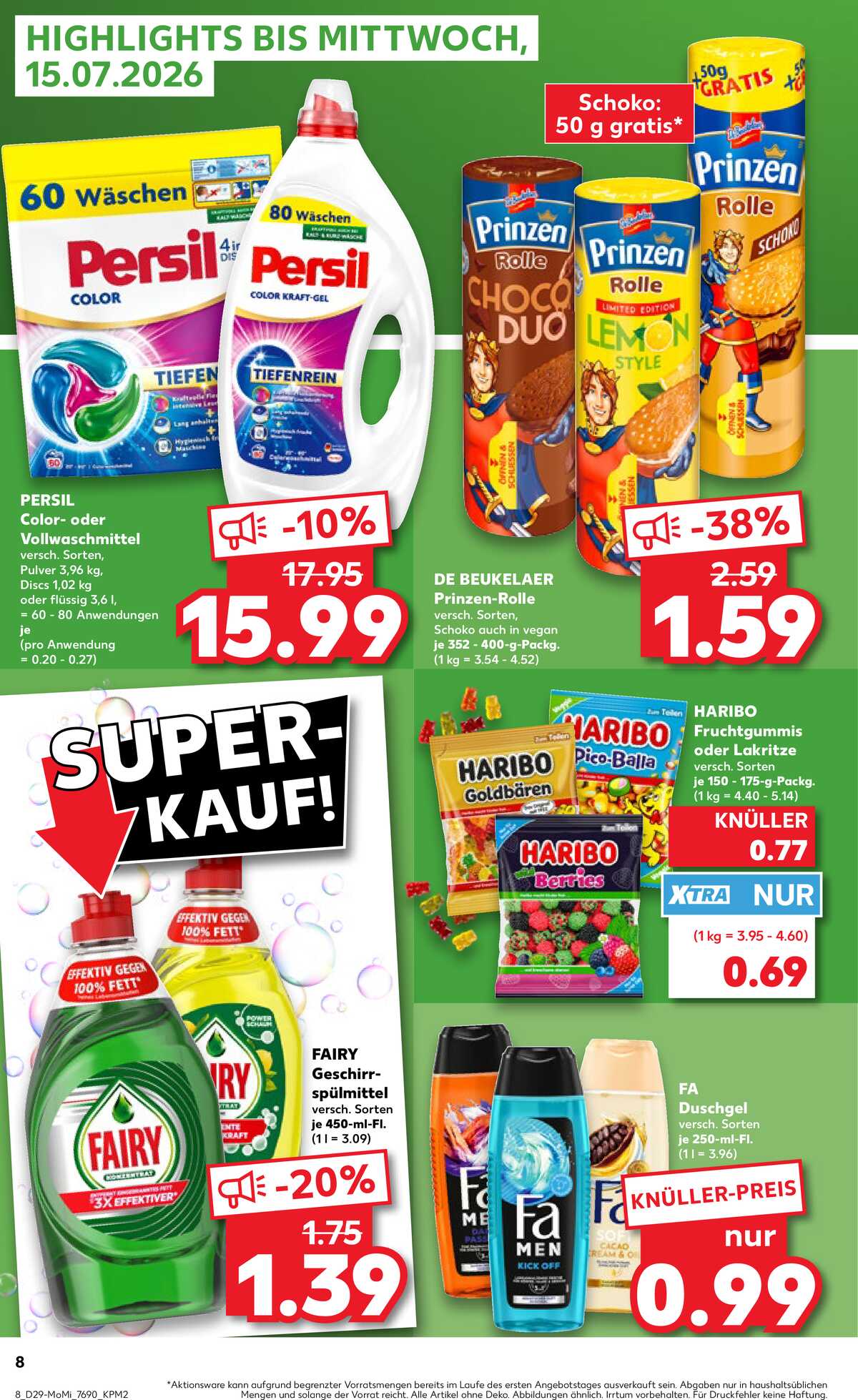 Leták Kaufland Německo 13.7.-15.7.2026 strana 8
