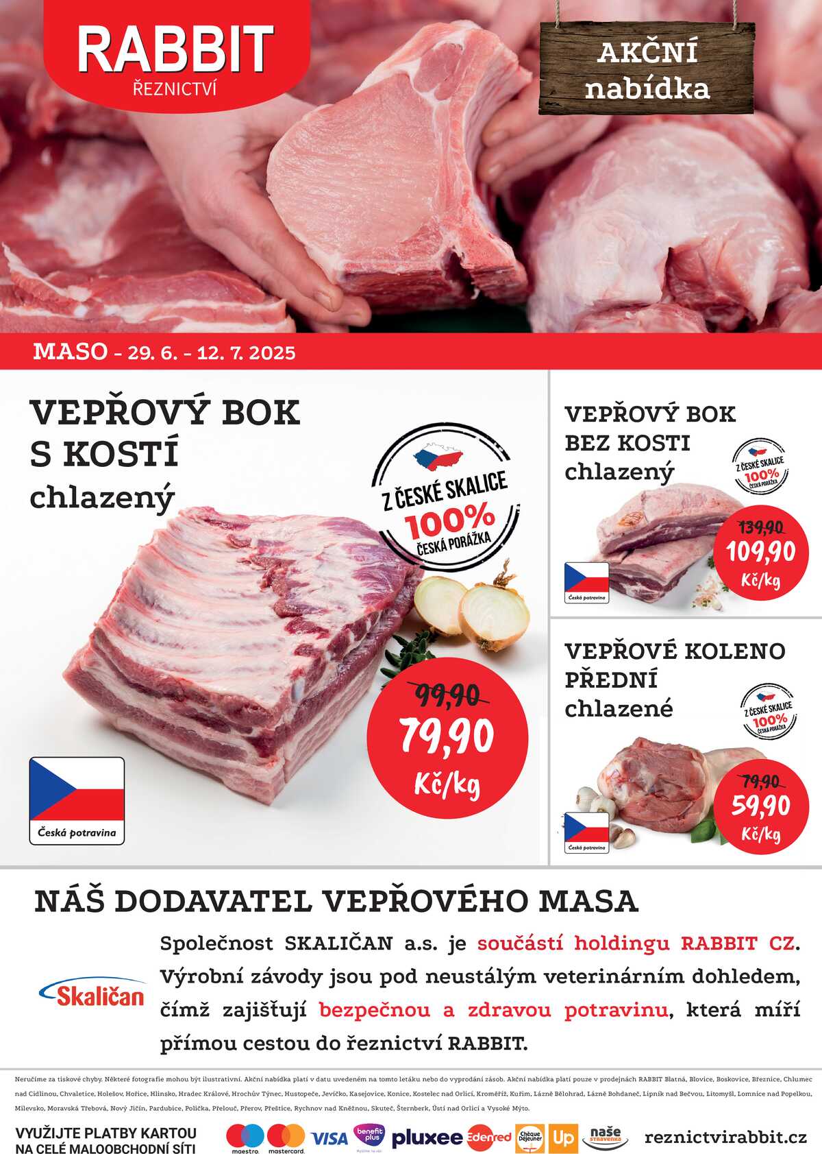 RABBIT řeznictví Vepřové maso do 12.7. strana 1