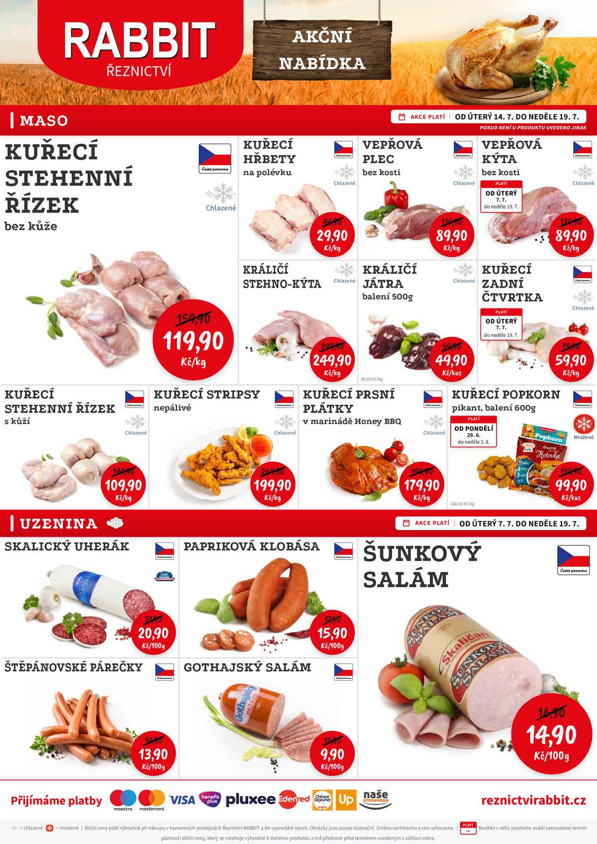 RABBIT řeznictví od 13.7. do 18.7.2026 strana 1