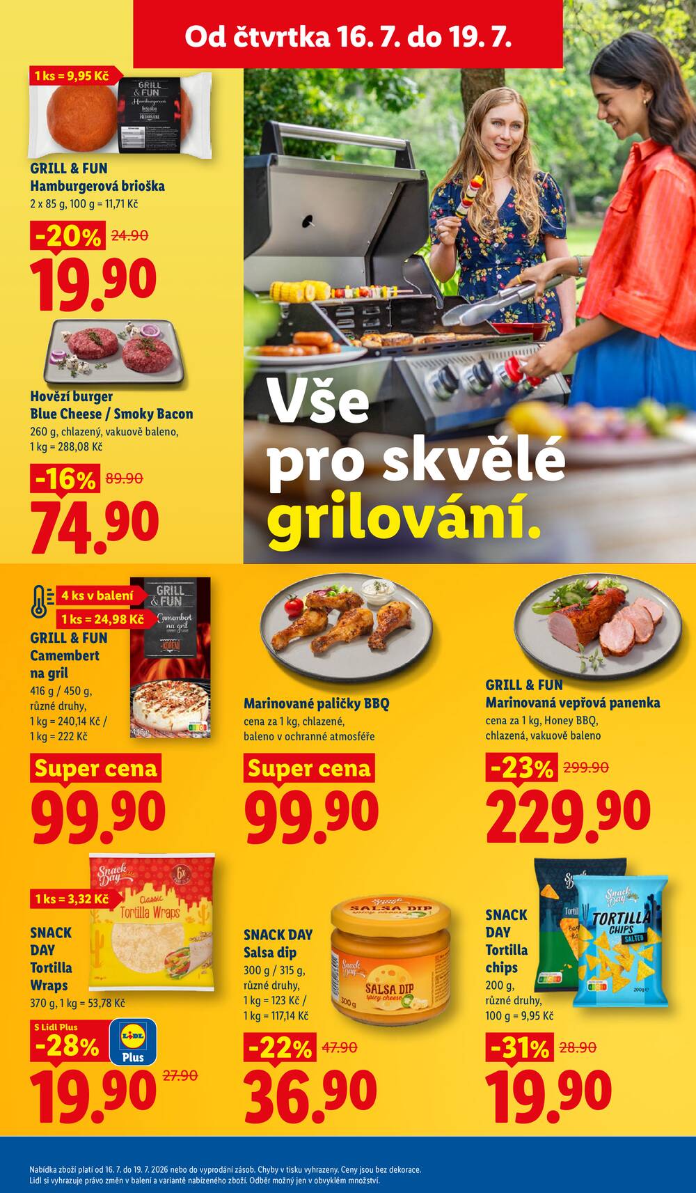 Lidl Čtvrtek od 16.7. do 19.7.2026
