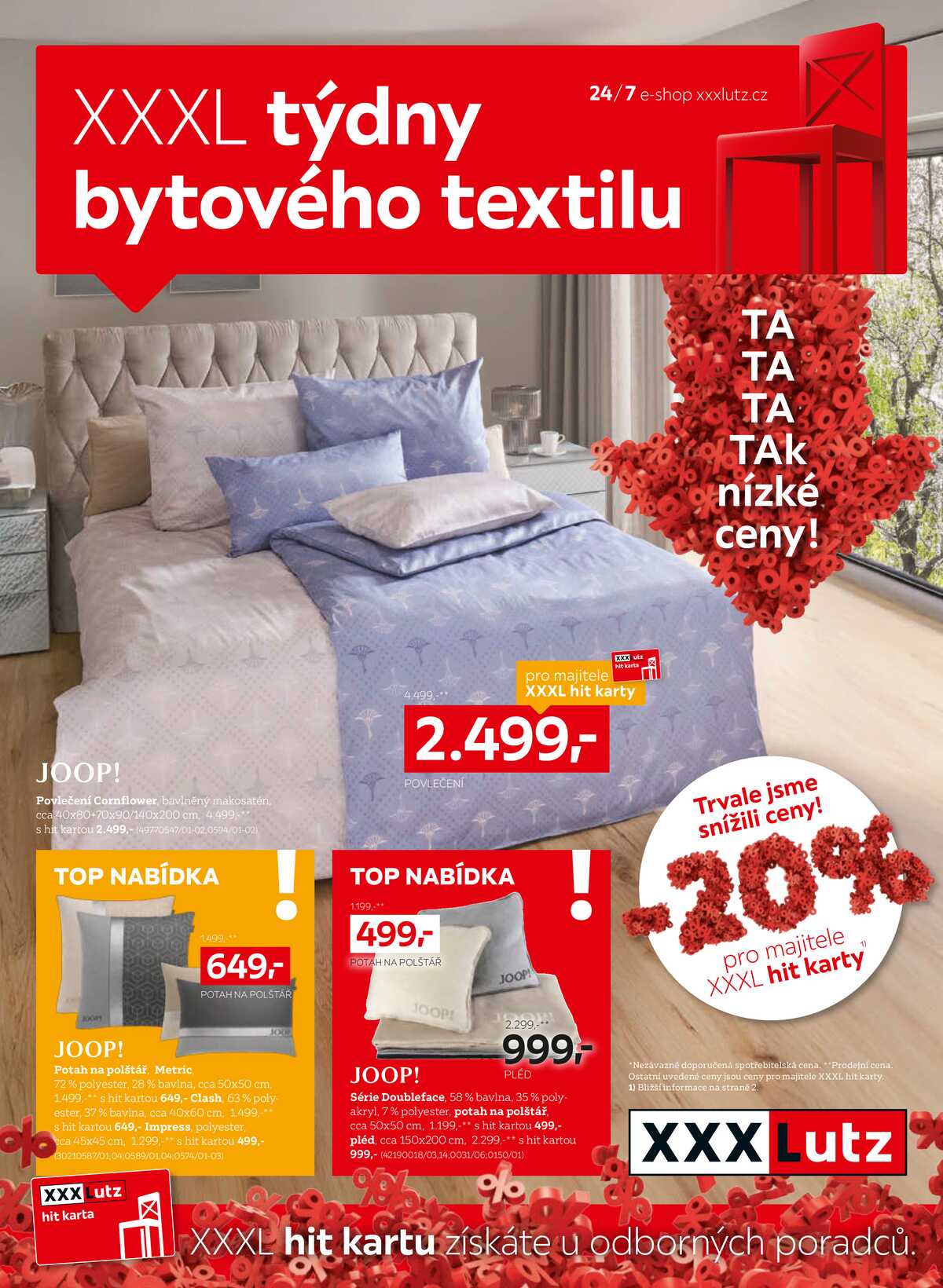 XXXLutz Týdny bytového textilu  od 13.7. do 9.8.2026 strana 1
