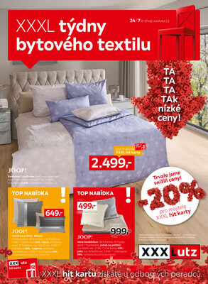XXXLutz Týdny bytového textilu  od 13.7. do 9.8.2026