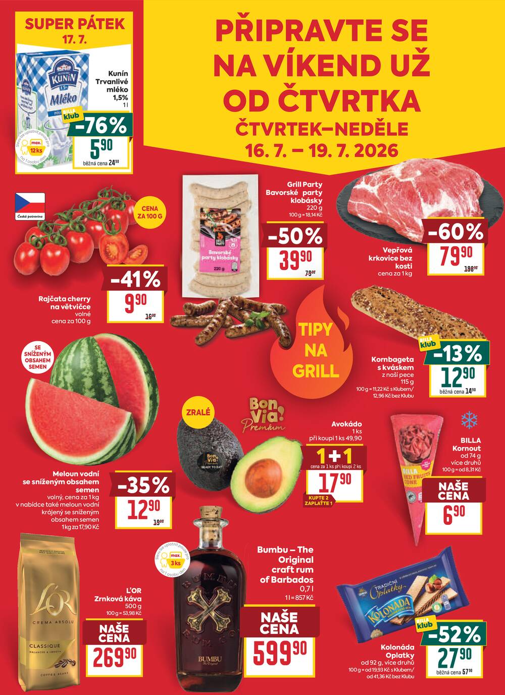 BILLA malý leták od 15.7. do 21.7.2026