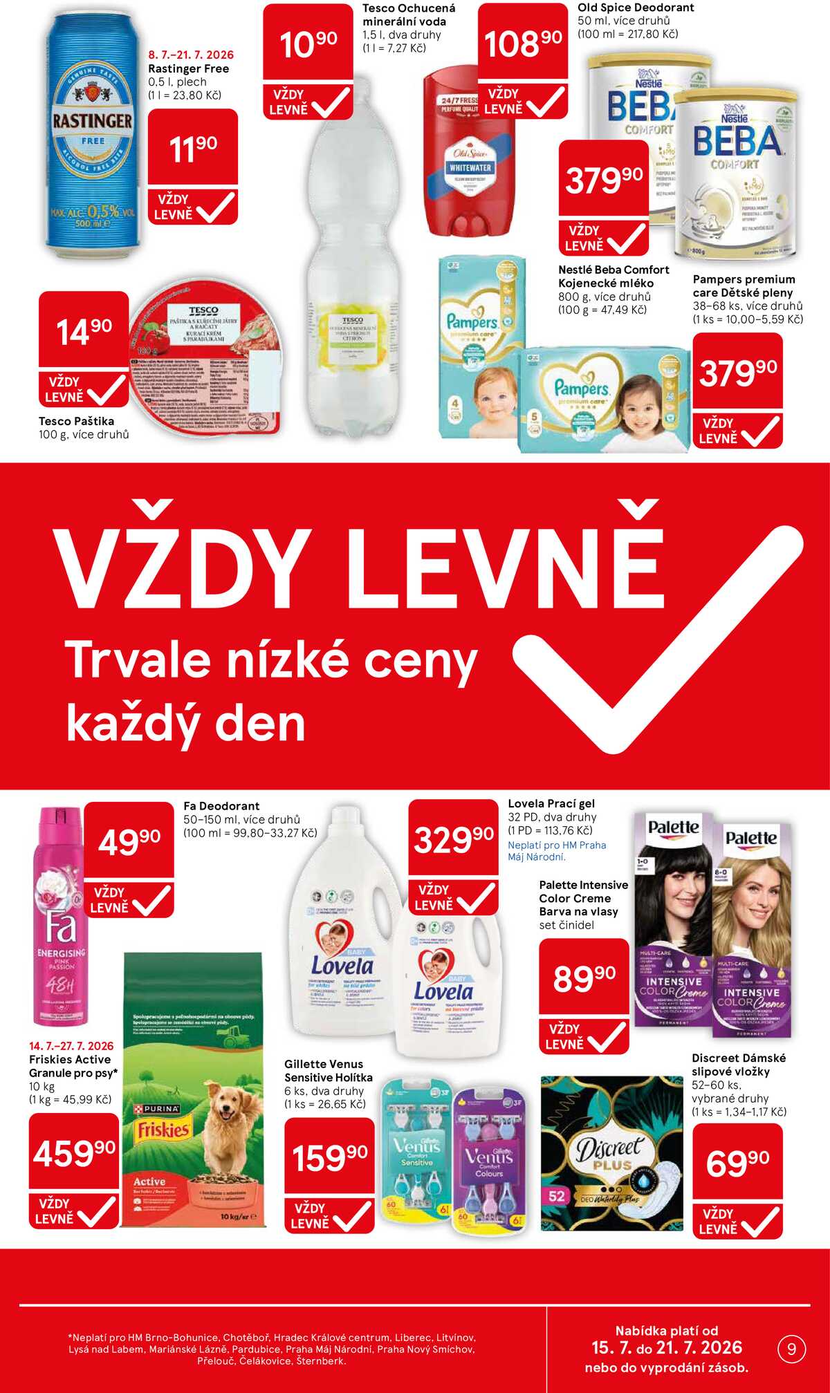 Tesco malé hypermarkety od 15.7. do 21.7.2026 strana 9