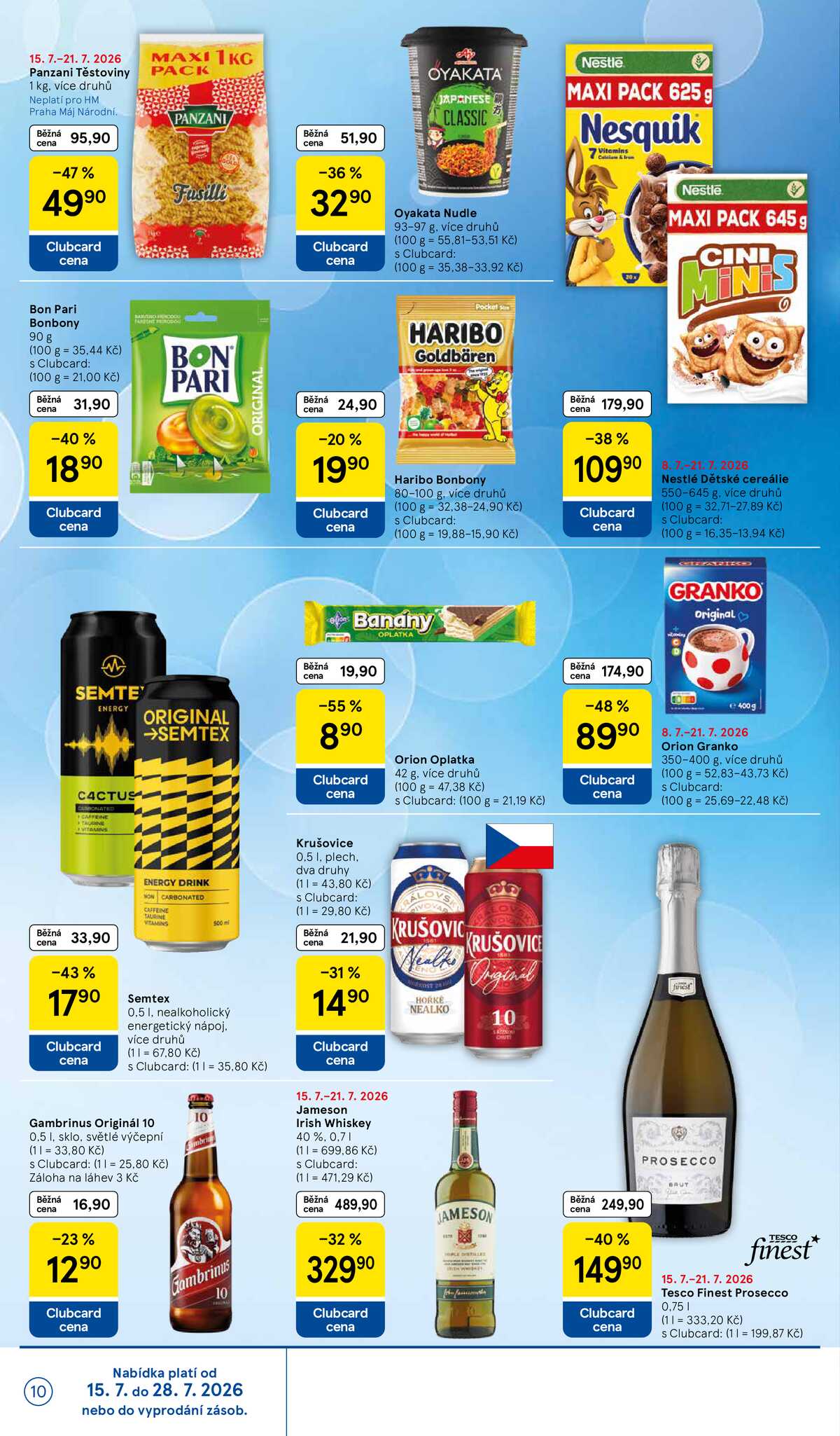 Tesco malé hypermarkety od 15.7. do 21.7.2026 strana 10