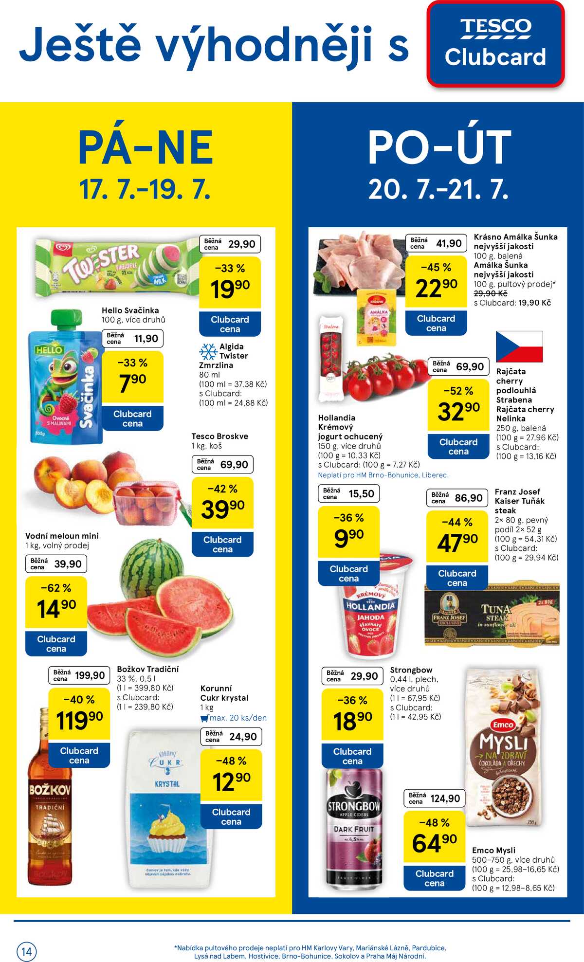 Tesco malé hypermarkety od 15.7. do 21.7.2026 strana 14