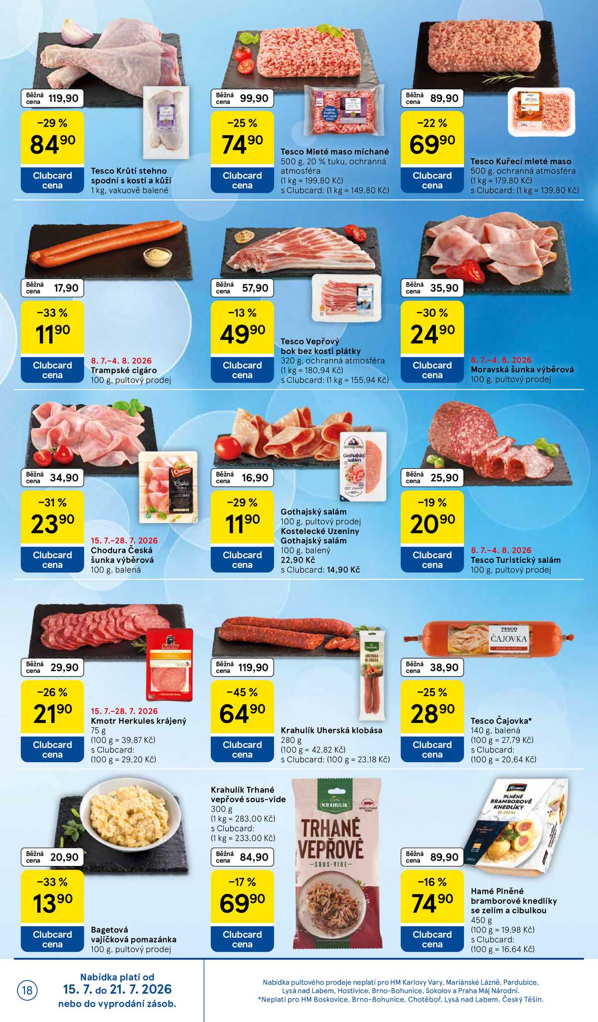 Tesco malé hypermarkety od 15.7. do 21.7.2026 strana 18