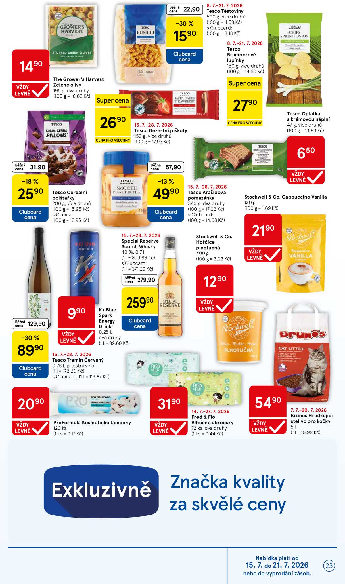 Tesco malé hypermarkety od 15.7. do 21.7.2026 strana 23