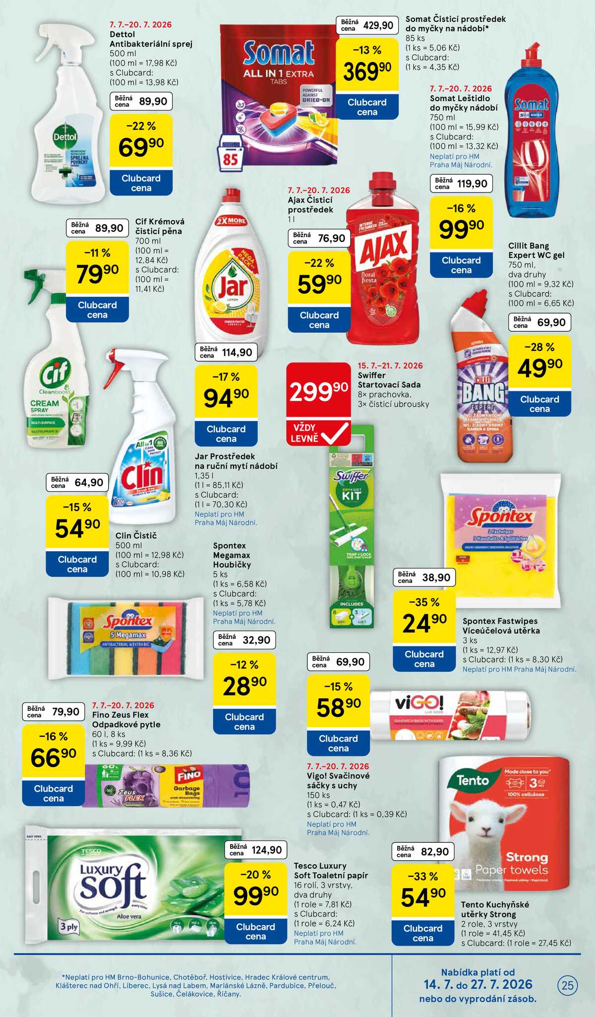Tesco malé hypermarkety od 15.7. do 21.7.2026 strana 25