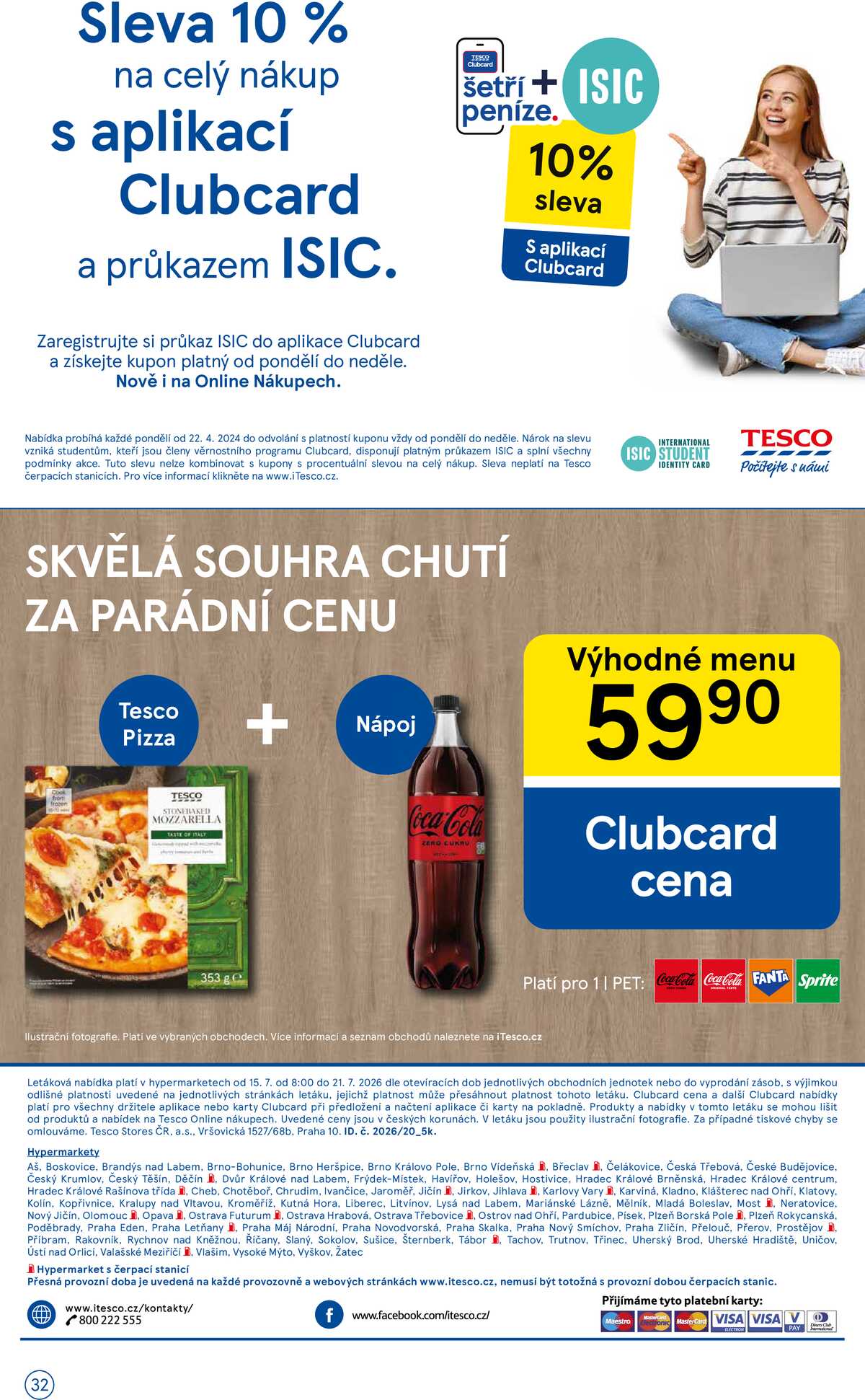 Tesco malé hypermarkety od 15.7. do 21.7.2026 strana 32