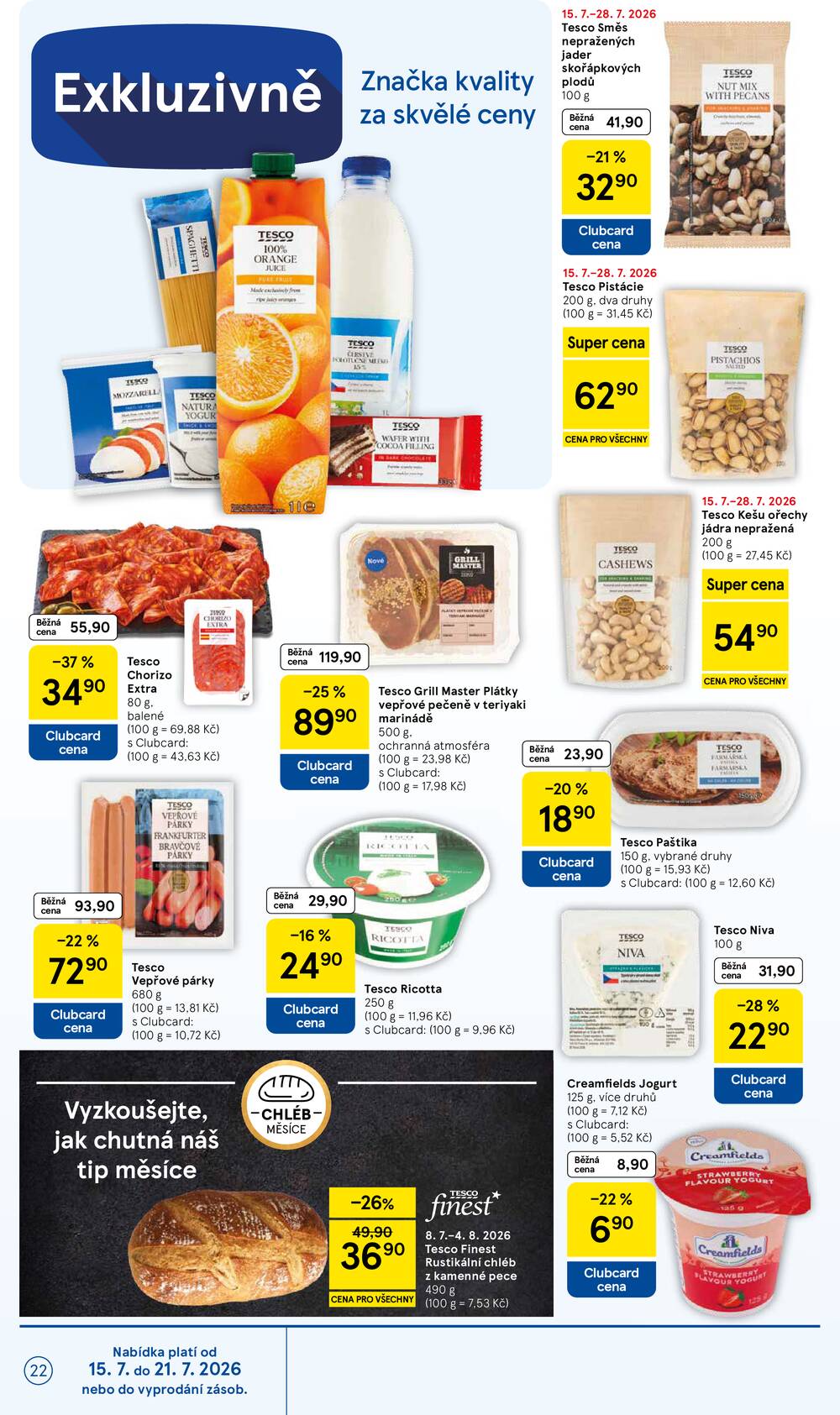 Tesco malé hypermarkety od 15.7. do 21.7.2026