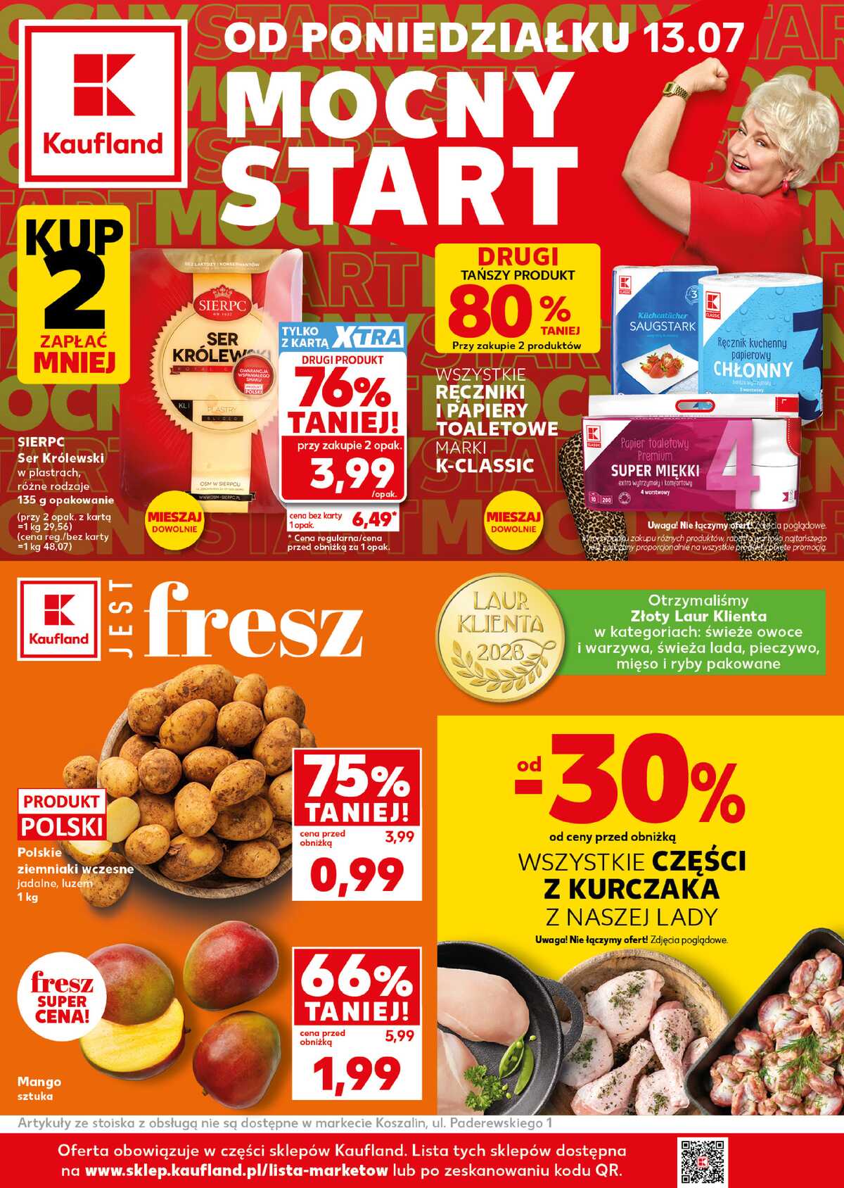 Leták Kaufland Polsko 13.7.-15.7.2026 - Silný start strana 1