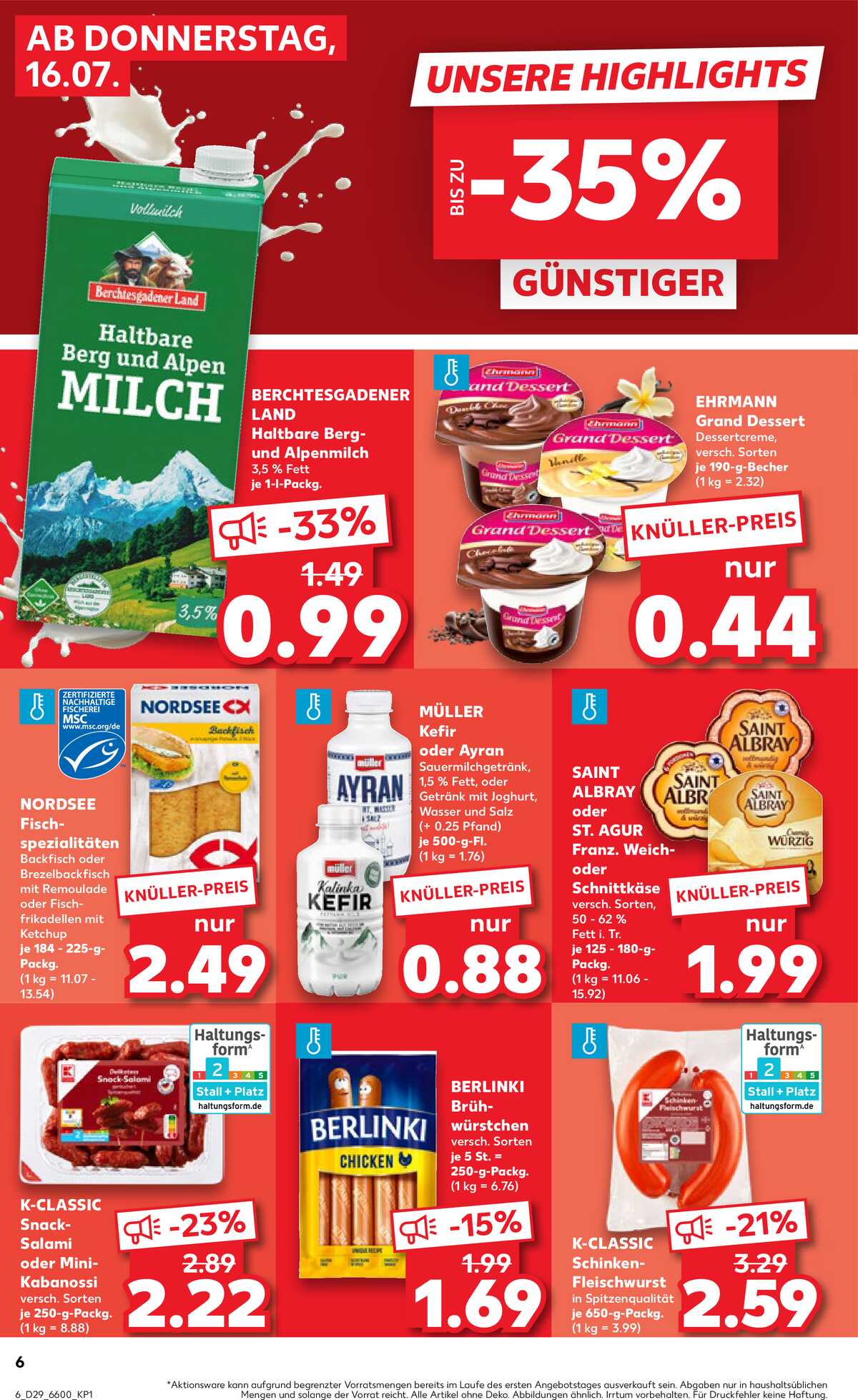 Leták Kaufland Německo 16.7.-22.7.2026 strana 6