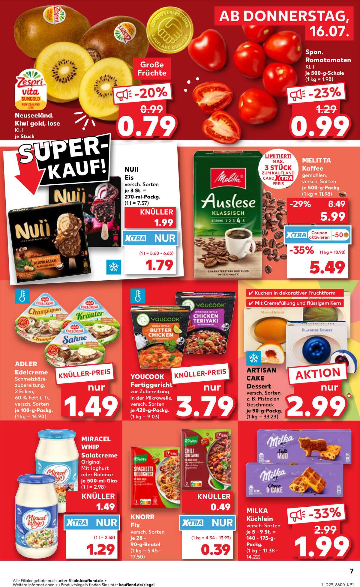 Leták Kaufland Německo 16.7.-22.7.2026 strana 7