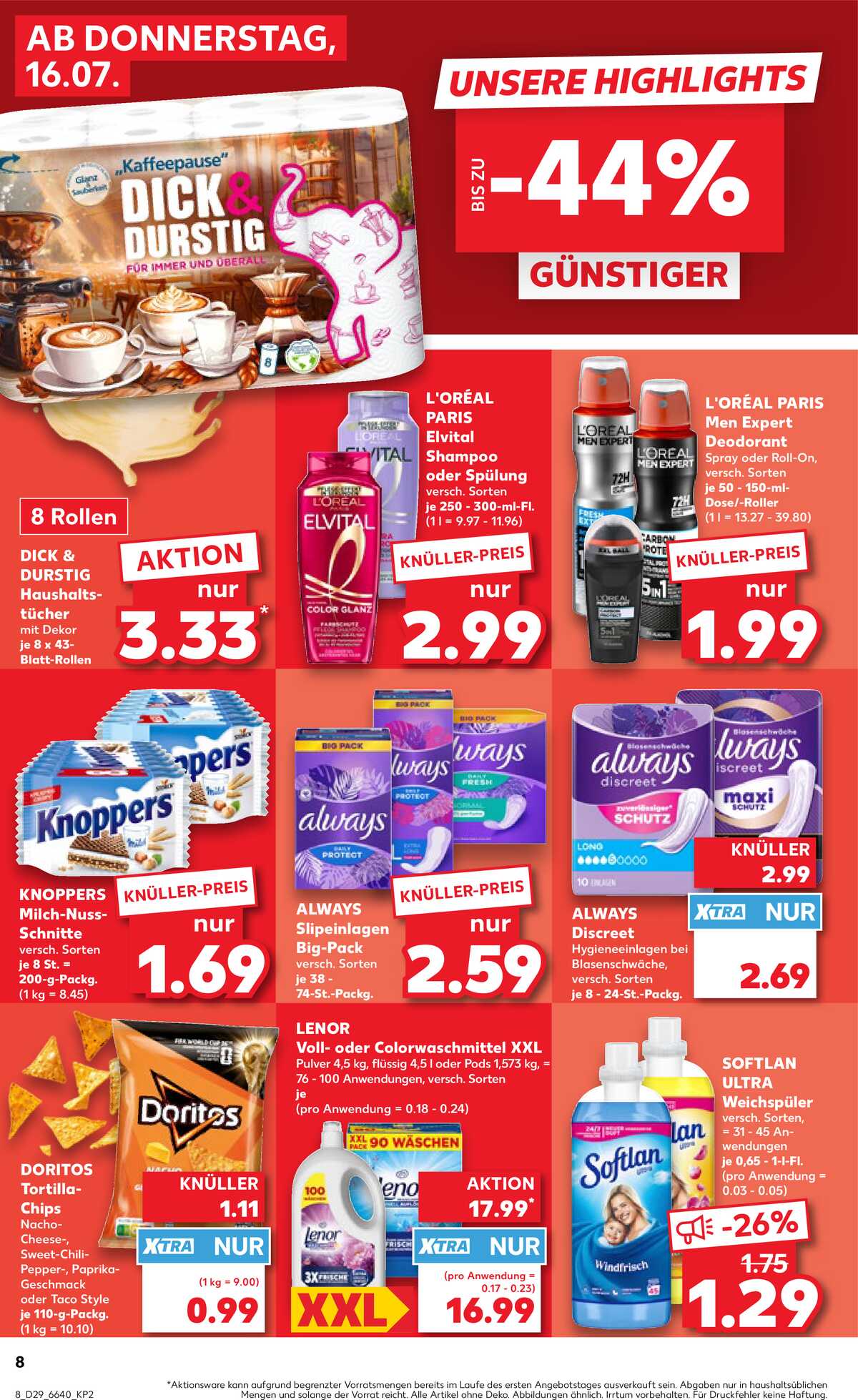 Leták Kaufland Německo 16.7.-22.7.2026 strana 8