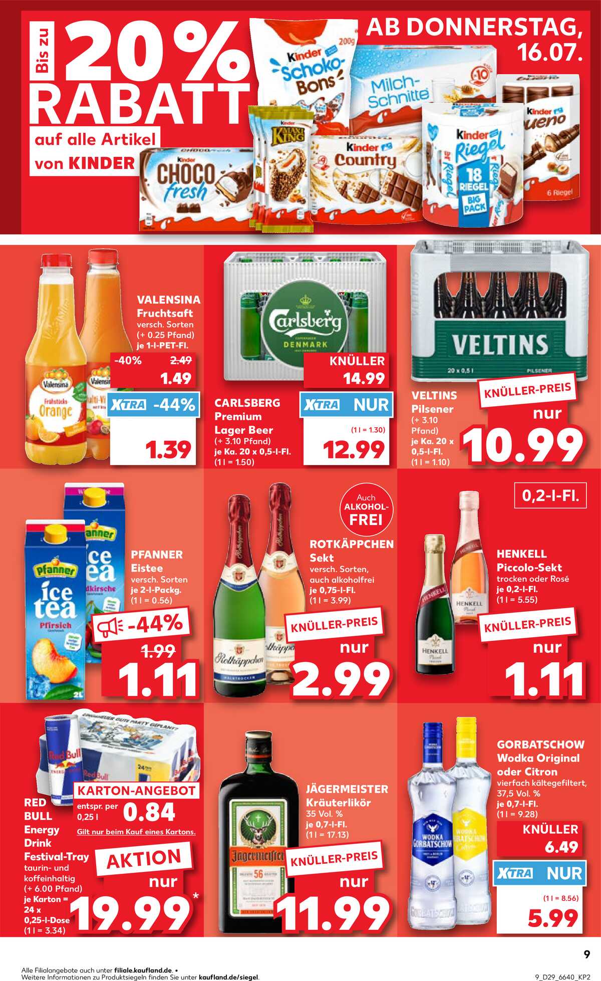 Leták Kaufland Německo 16.7.-22.7.2026 strana 9